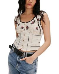 Free People - Rose Bud Knit Top - Lyst