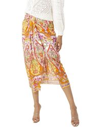 Hale Bob - Draped Silk-blend Skirt - Lyst