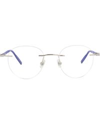 Montblanc - Round-Frame Metal Optical Frames - Lyst