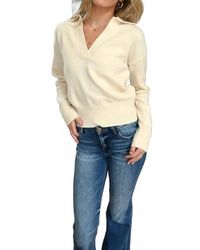 Elan - Collared V-Neck Sweater - Lyst