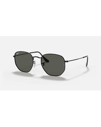 Ray-Ban - Hexagonal Flat Lens Large Polarized Sunglasses Rb3548N 002/58 - Lyst