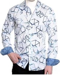 Mizumi Couture - Patterned Casual & Sport Shirt - Lyst
