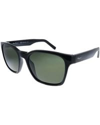 Ferragamo - Salvatore Sf 959s 001 55mm Square Sunglasses - Lyst