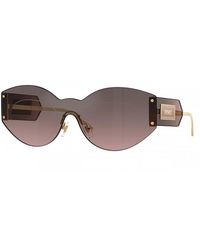 Versace - Geometric Rimless, With A Frame And Gradient With Mirror Lens - Lyst