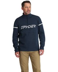 Spyder - Speed Fleece Half Zip - True Navy - Lyst