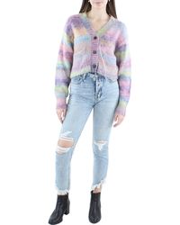 RE/DONE - Mohair Blend Button-down Cardigan Sweater - Lyst