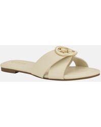 Guess - Lydia Signature Slide Sandals - Lyst