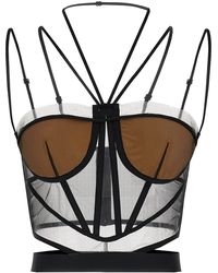 Nensi Dojaka - 'Sheer Corset' Top - Lyst