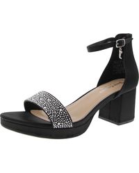 Juicy Couture - Nelly Ankle Strap Open Toe Block Heel - Lyst