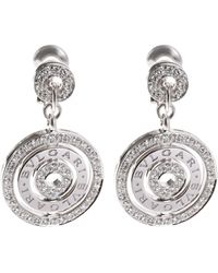 BVLGARI - Bvlgari Cerchi Astrale Diamond Earrings - Lyst