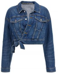Alexander Wang - 'Wrapped Trucker' Jacket - Lyst