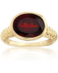 Ross-Simons - Oval Garnet Ring - Lyst
