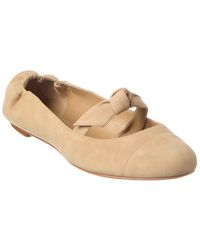Alexandre Birman - Clarita Suede Ballerina Flat - Lyst