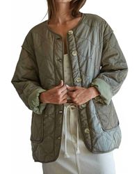 By Together - Woven Nylon Quilted Jacket - Lyst