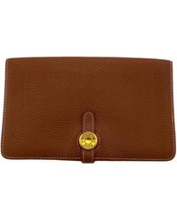 Hermès - Dogon Leather Wallet (pre-owned) - Lyst