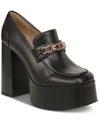 Sam Edelman - Rowe Faux Leather Slip-on Platform Heels - Lyst