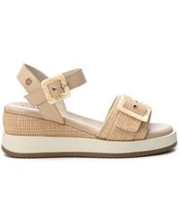 Xti - Carmela Leather Wedeg Sandals By - Lyst