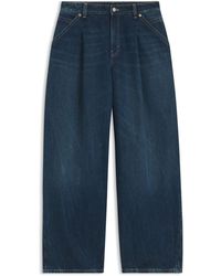 BOSS - Wide-Leg Jeans With Front Pleats - Lyst