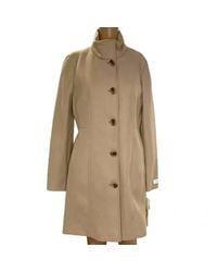 Calvin Klein - Polyester Button Closure Coat - Lyst
