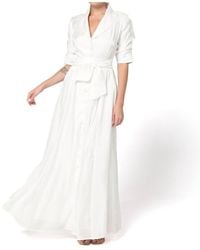 Baruni - Amara Shimmery Collar Maxi Dress - Lyst