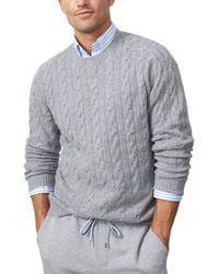 J.McLaughlin - J. Mclaughlin Eamon Solid Cable Cashmere Sweater - Lyst