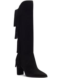 INC - Yomesa Fringe Pointed Toe Knee-high Boots - Lyst