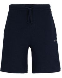 BOSS - Pajama Shorts With Embroidered Logo - Lyst