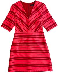 Ralph Lauren - Striped V-Neck A Line Dress - Lyst