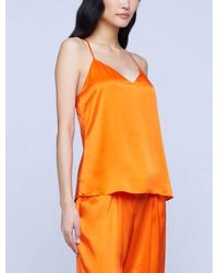 L'Agence - Kylee Racer Tank Top - Lyst