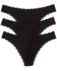Wacoal - B. Tempt'D By 3Pk Inspired Eyelet Thong - Lyst