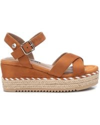 Xti - Suede Wedge Sandals By - Lyst