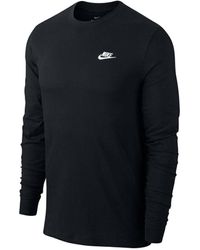 Nike - Sportswear Club Long-Sleeve T-Shirt - Lyst