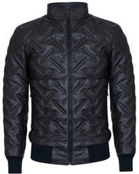 Infinity Leather - Bomber Quilted Jacket - Lyst