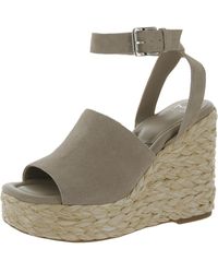 Marc Fisher - Nelly Suede Woven Wedge Sandals - Lyst