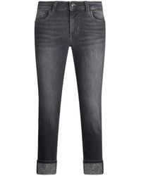 Liu Jo - Cropped Slim Fit Jeans With Five-Pocket Design - Lyst