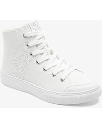 Roxy - Coastal Cruisin Arjs700165-Wht Mid Top Skate Shoes Jobb1319 - Lyst