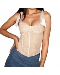 Pretty Garbage - Ribbons And Lace Corset Top - Lyst
