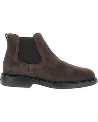 Hogan - Ankle Boots Crafted From Soft Suede Leather With Memory Foam Insole - Lyst