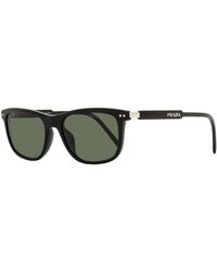Prada - Polarized Sunglasses Spr18y 1ab03r Black 54mm - Lyst