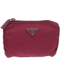 Prada - Canvas Clutch Bag (pre-owned) - Lyst