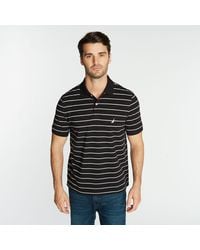 Nautica - Classic Fit Striped Deck Polo - Lyst