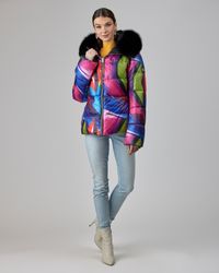 Gorski - Reversible Après-ski Jacket With Detachable Fox Hood Trim - Lyst