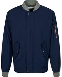 Department 5 - Reversible Ribbed Trim Bomber Jacket - Lyst