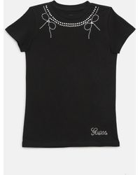 Guess - Nora Rhinestones & Ribbons Tee (7-14) - Lyst