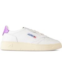 Autry - Sleek Low-Top Leather Sneakers With Contrasting Details - Lyst