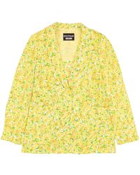 Boutique Moschino - Nwt Lemon Print Silk Blazer Jacket - Lyst