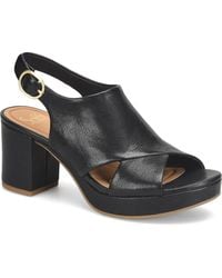 Söfft - Liv Sf0098701 Sandal Womenb Leather Block Heel Slingback Hawk2842 - Lyst
