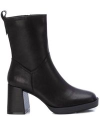 Xti - Leather Booties - Lyst