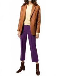 FRNCH - Luana Faux Leather Blazer - Lyst