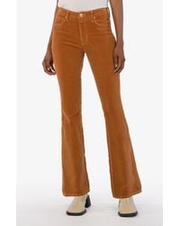 Kut From The Kloth - Ana Corduroy High Rise Fab Ab Flare Jeans - Lyst